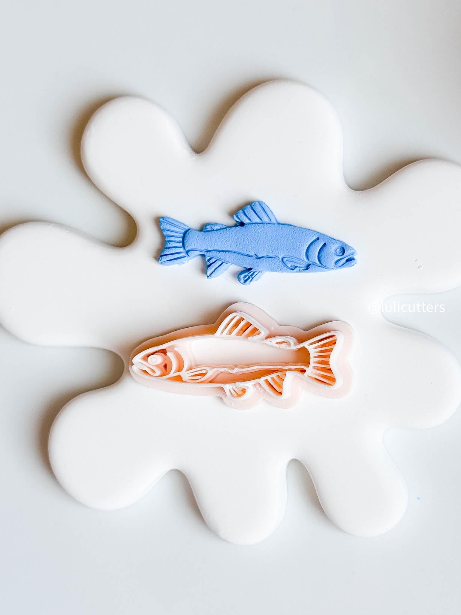 Detailed Fish Clay Cutter: Ocean Animal Polymer Clay Tool