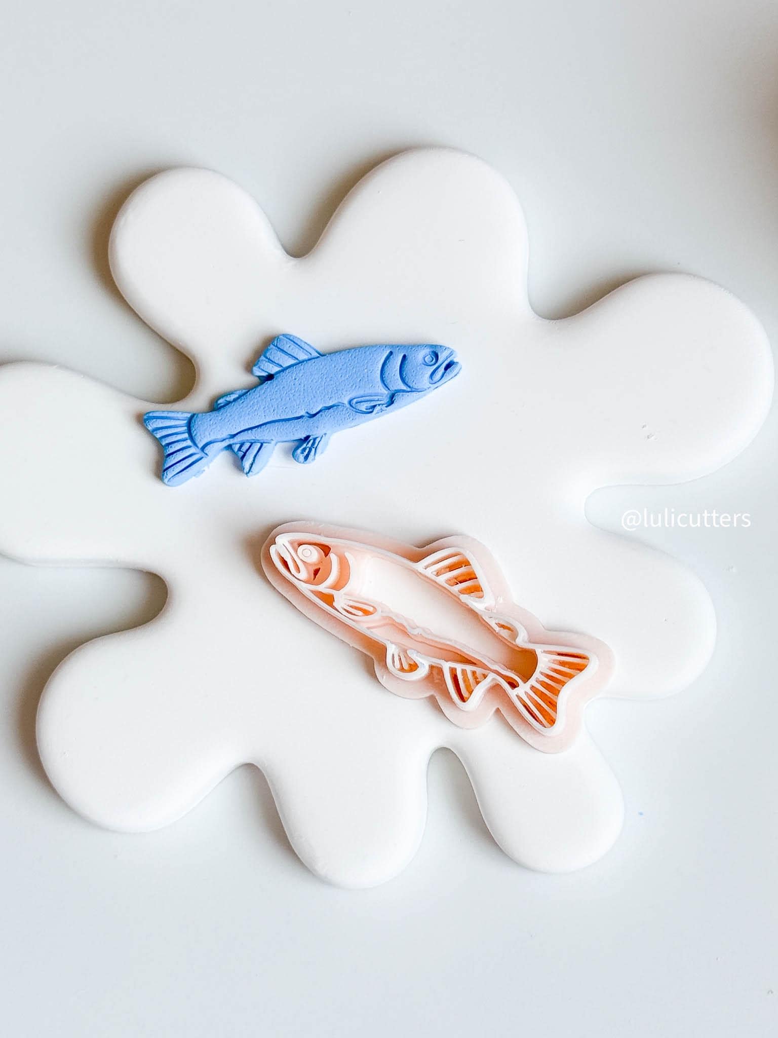 Detailed Fish Clay Cutter: Ocean Animal Polymer Clay Tool
