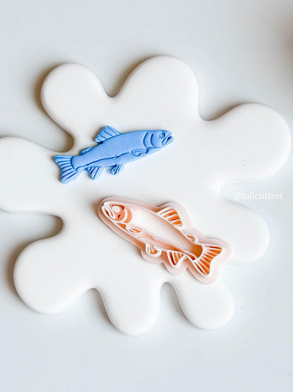 Detailed Fish Clay Cutter: Ocean Animal Polymer Clay Tool
