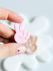 Peace Sign Clay Cutter: Imprint Earring Tool