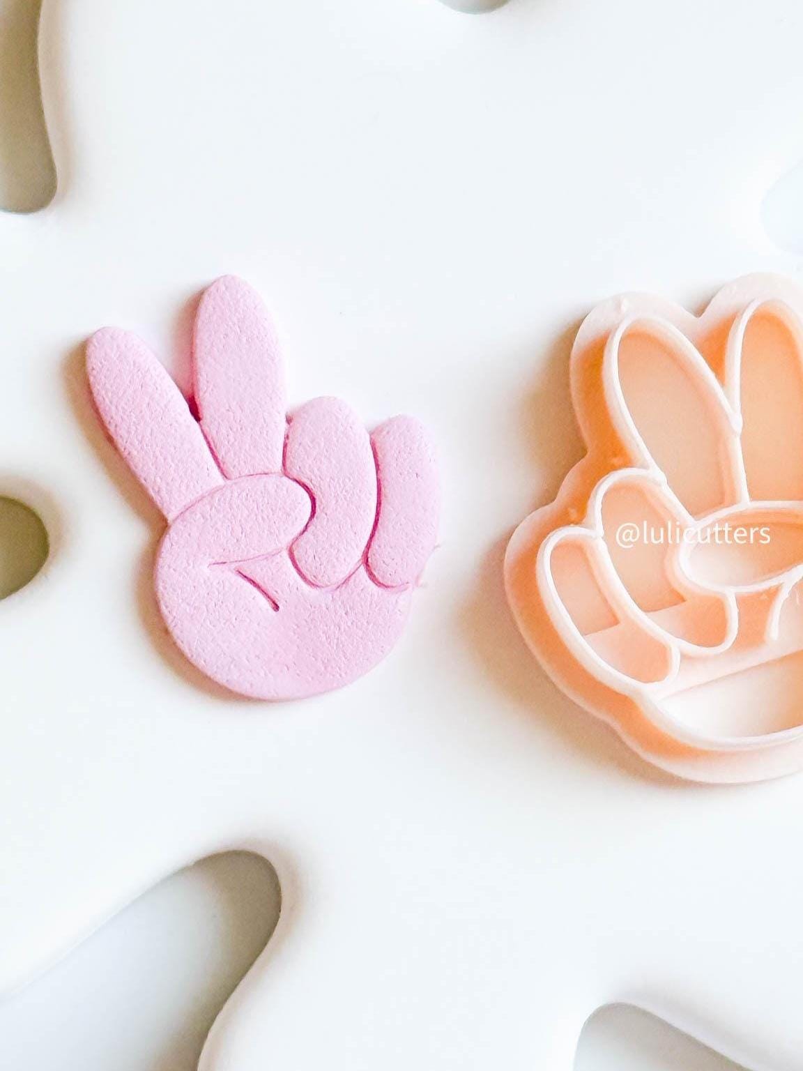 Peace Sign Clay Cutter: Imprint Earring Tool