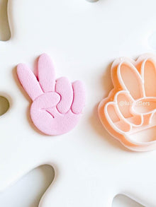 Peace Sign Clay Cutter: Imprint Earring Tool
