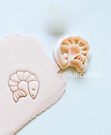 Shrimp Polymer Clay Earring Cutter: Sea-Inspired Design