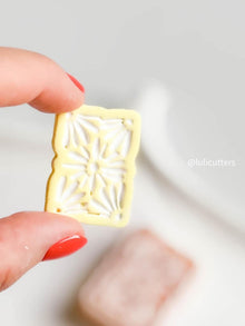 Floral Frame Earring Cutter Daisy Pattern, 30mm or 35mm Options