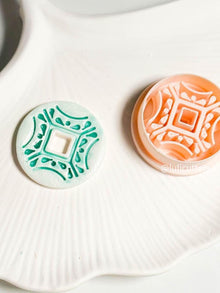 Mediterranean Tile Clay Cutter: Polymer Clay Earring & Pendant Imprint