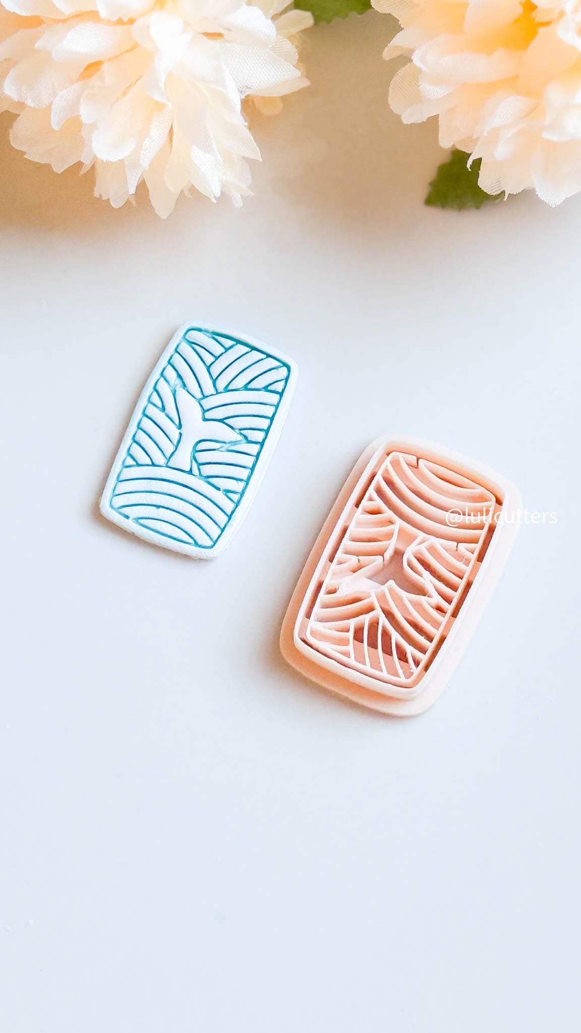 Whale Tail Wave Clay Cutter Ocean Scene Imprint Design (5 Sizes) -