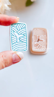 Whale Tail Wave Clay Cutter Ocean Scene Imprint Design (5 Sizes) -