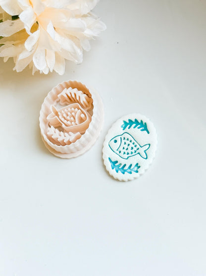 Fish Motif Polymer Clay Cutter: Ocean Style Earring Tool