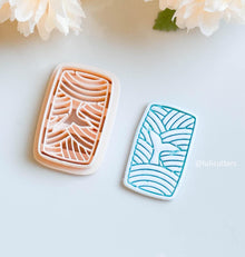 Whale Tail Wave Clay Cutter Ocean Scene Imprint Design (5 Sizes) -