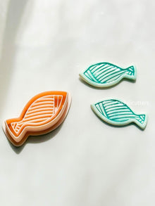 Textured Fish Polymer Clay Cutter: Coastal Jewelry Design