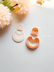 Striped Arch Clay Earring Cutter: Polymer Clay Jewelry Tool