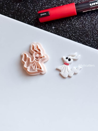Ghost Dog Clay Cutter: Halloween Earring Making, Crisp Imprint