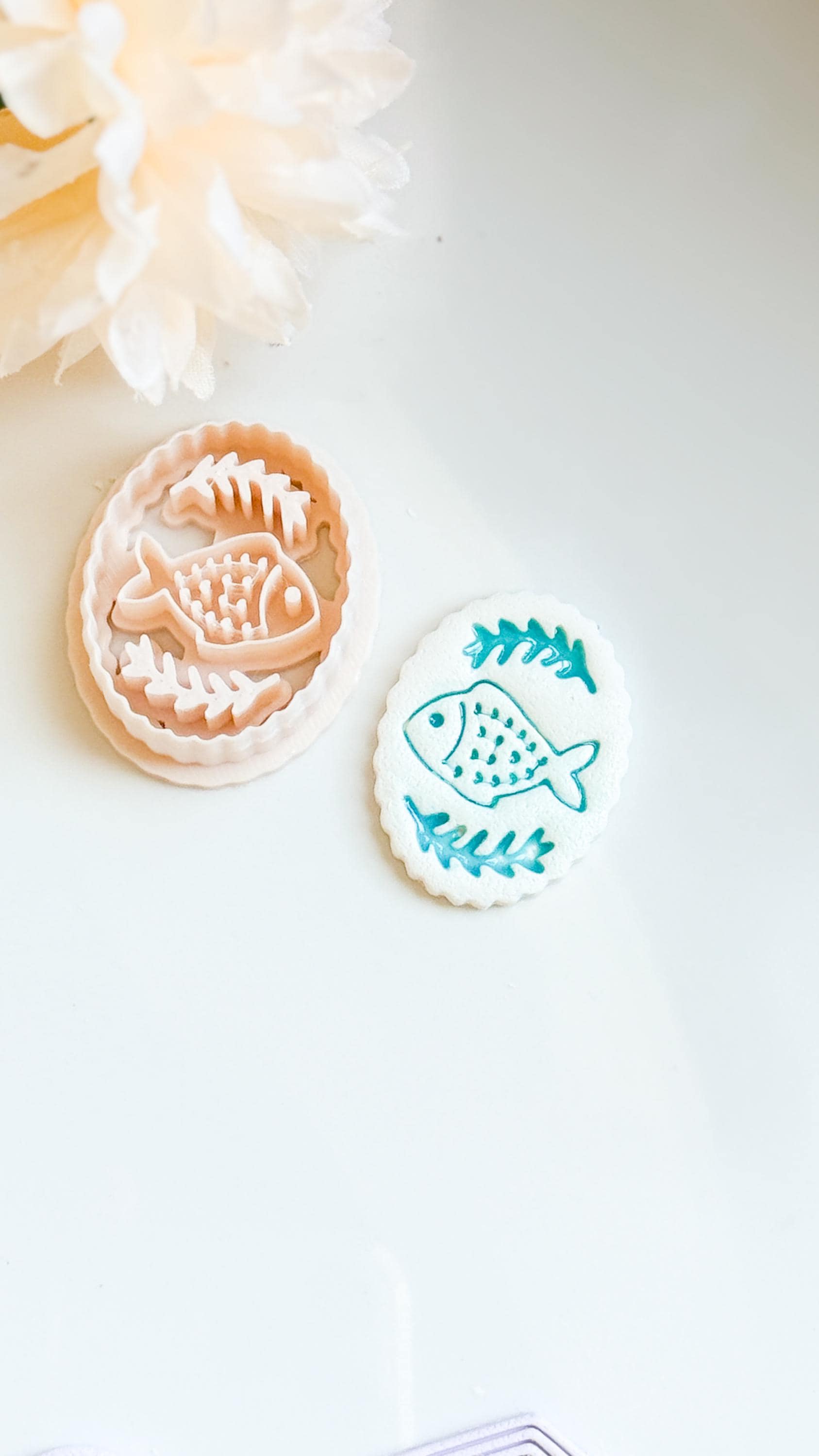 Fish Motif Polymer Clay Cutter: Ocean Style Earring Tool