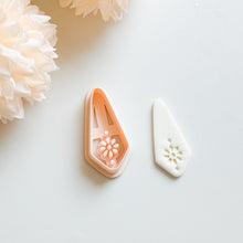 Floral Teardrop Polymer Clay Cutter: Botanical Geometric Design