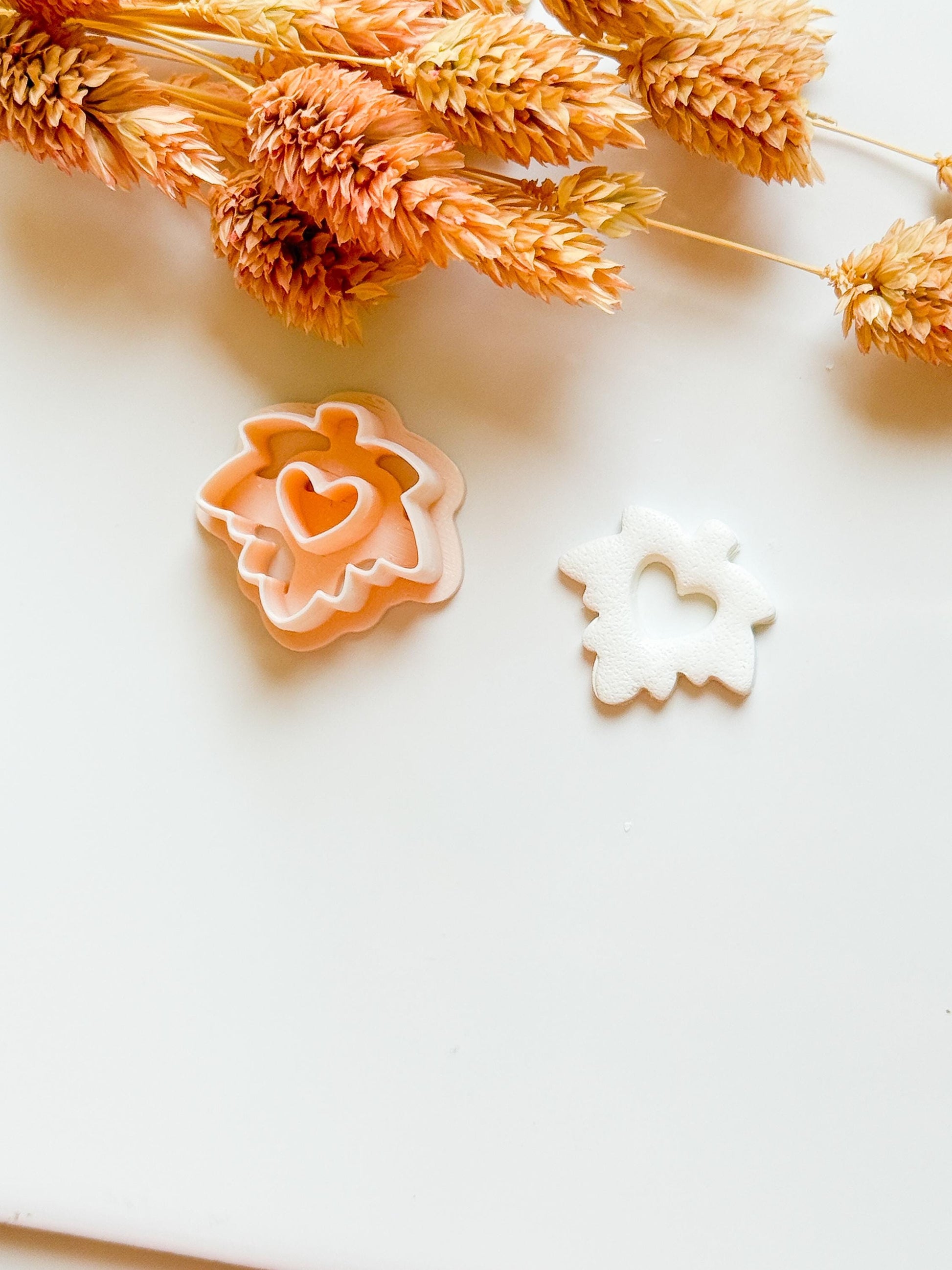 Leaf Clay Earring Cutter: Nature-Inspired Polymer Clay Tool (35mm & 40mm)