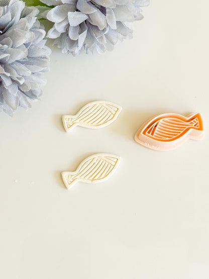 Textured Fish Polymer Clay Cutter: Coastal Jewelry Design