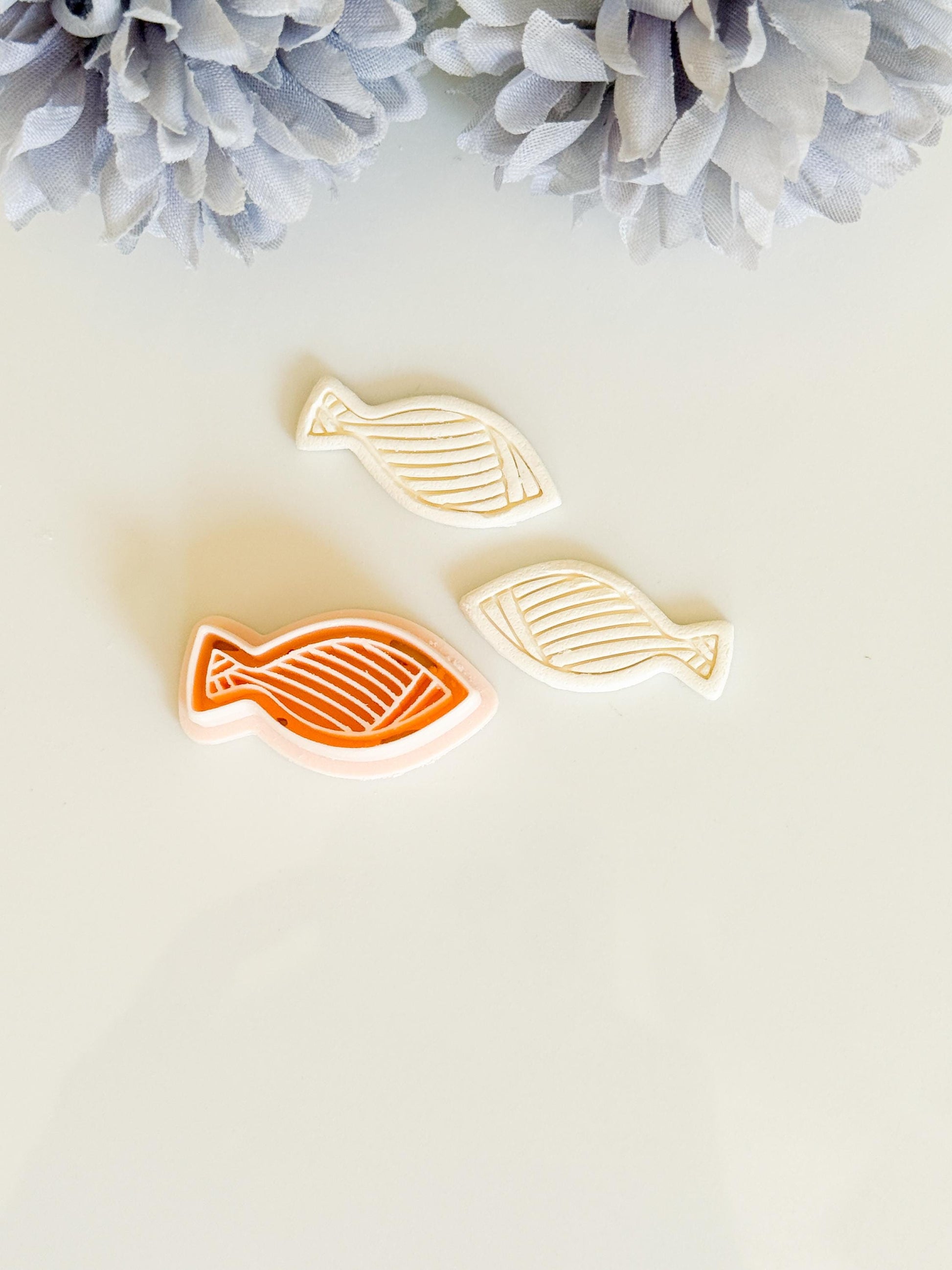 Textured Fish Polymer Clay Cutter: Coastal Jewelry Design