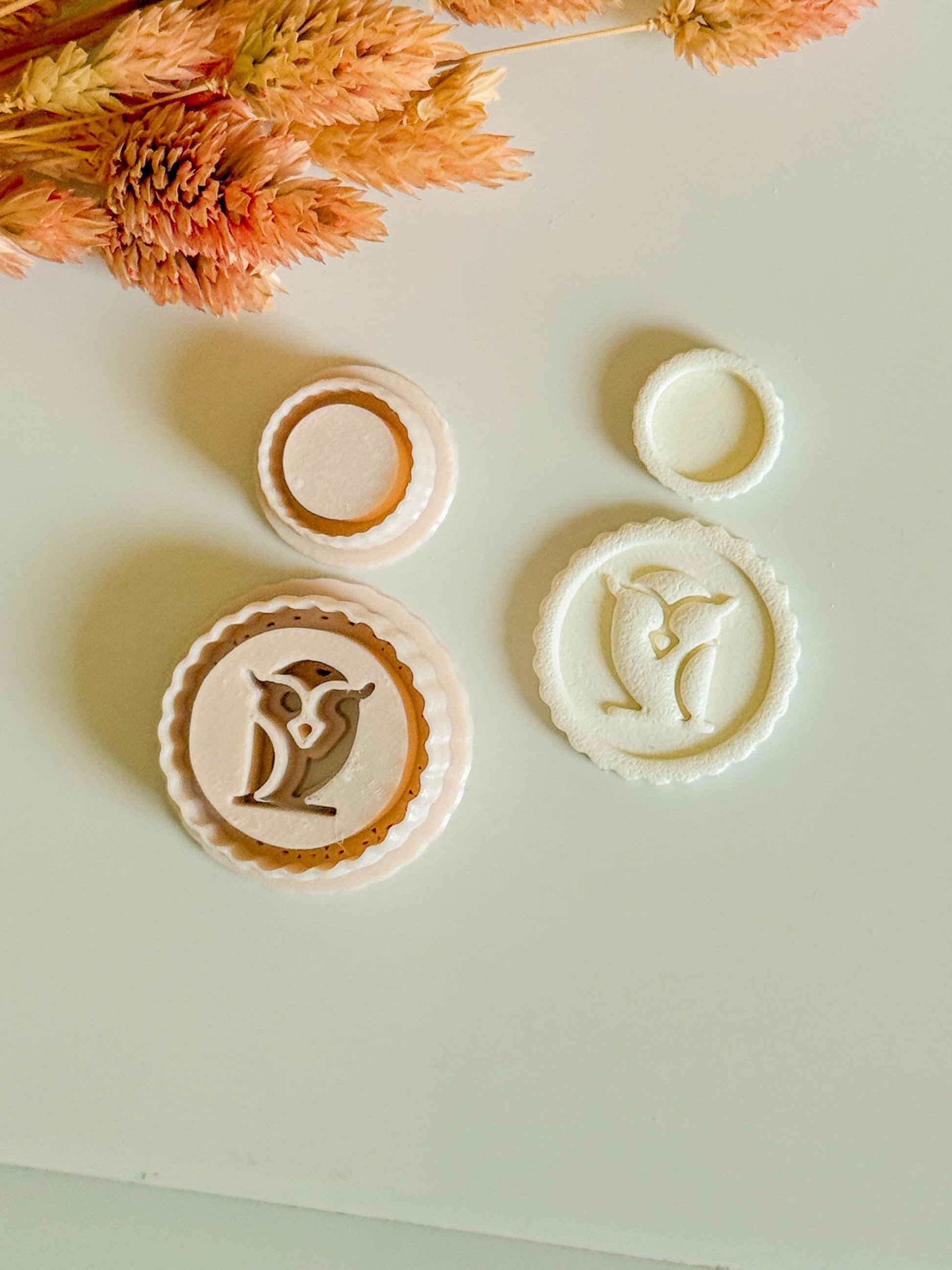 Whimsical Owl Polymer Clay Cutter Set: Woodland Jewelry Making