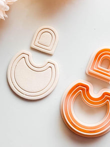 Striped Arch Clay Earring Cutter: Polymer Clay Jewelry Tool