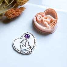 Frog with Rose Cutter: Cottagecore Clay Mold - Autumn Fairy Tale