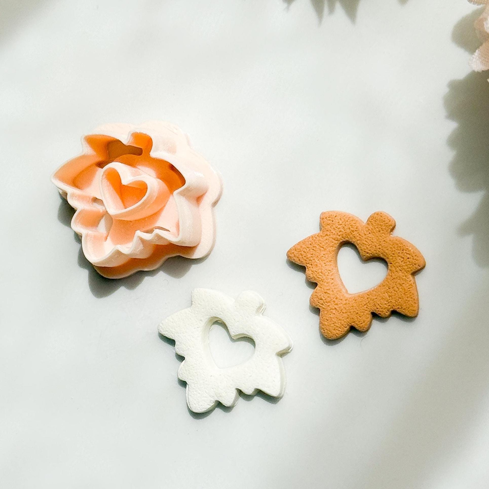 Leaf Clay Earring Cutter: Nature-Inspired Polymer Clay Tool (35mm & 40mm)