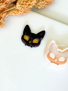 Vampire Cat Bat Polymer Clay Cutter: Halloween Earring Mold