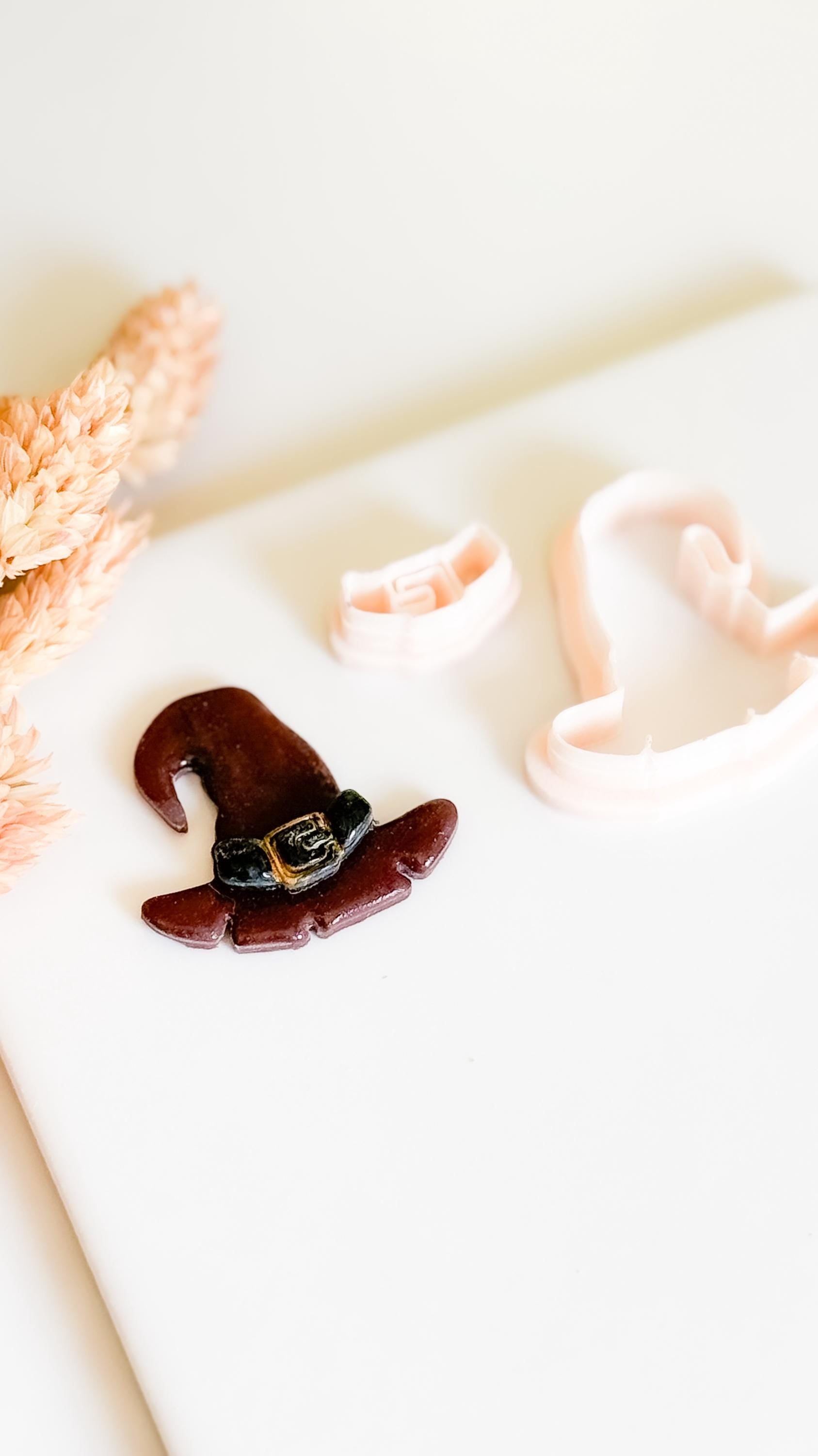 Witch Hat Clay Cutter Set: Halloween Polymer Clay Earring Tool