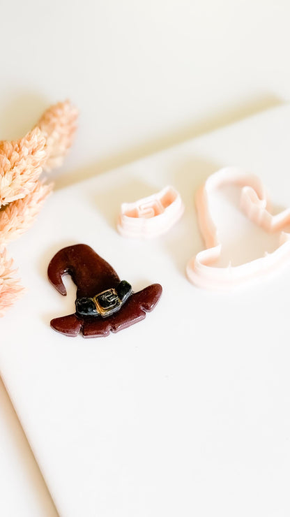 Witch Hat Clay Cutter Set: Halloween Polymer Clay Earring Tool