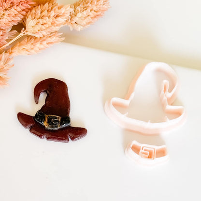 Witch Hat Clay Cutter Set: Halloween Polymer Clay Earring Tool