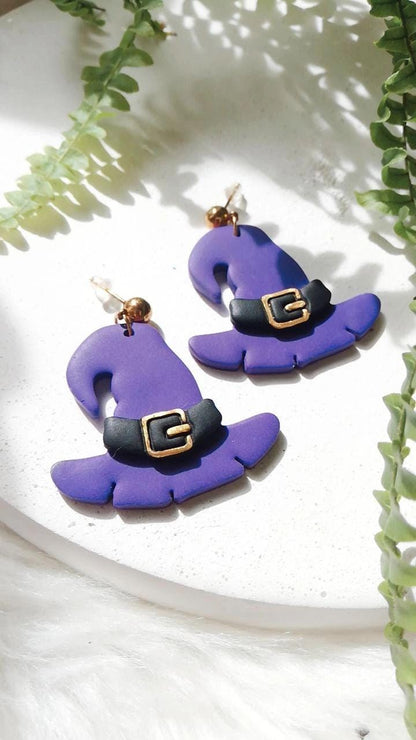 Witch Hat Clay Cutter Set: Halloween Polymer Clay Earring Tool