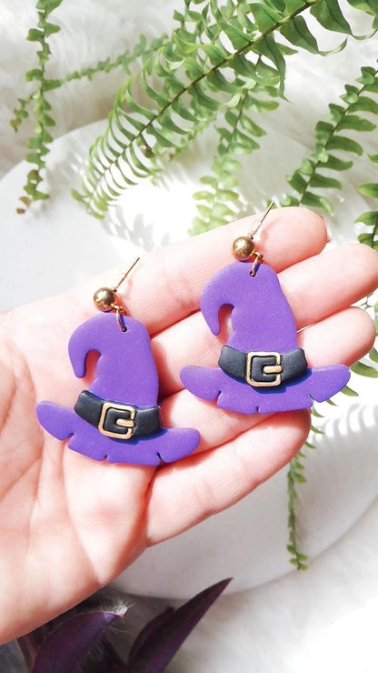 Witch Hat Clay Cutter Set: Halloween Polymer Clay Earring Tool