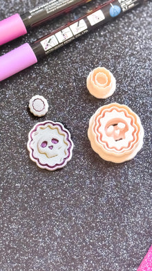Skull Cameo Clay Cutter Set: Halloween Gothic Dangle Earring Molds