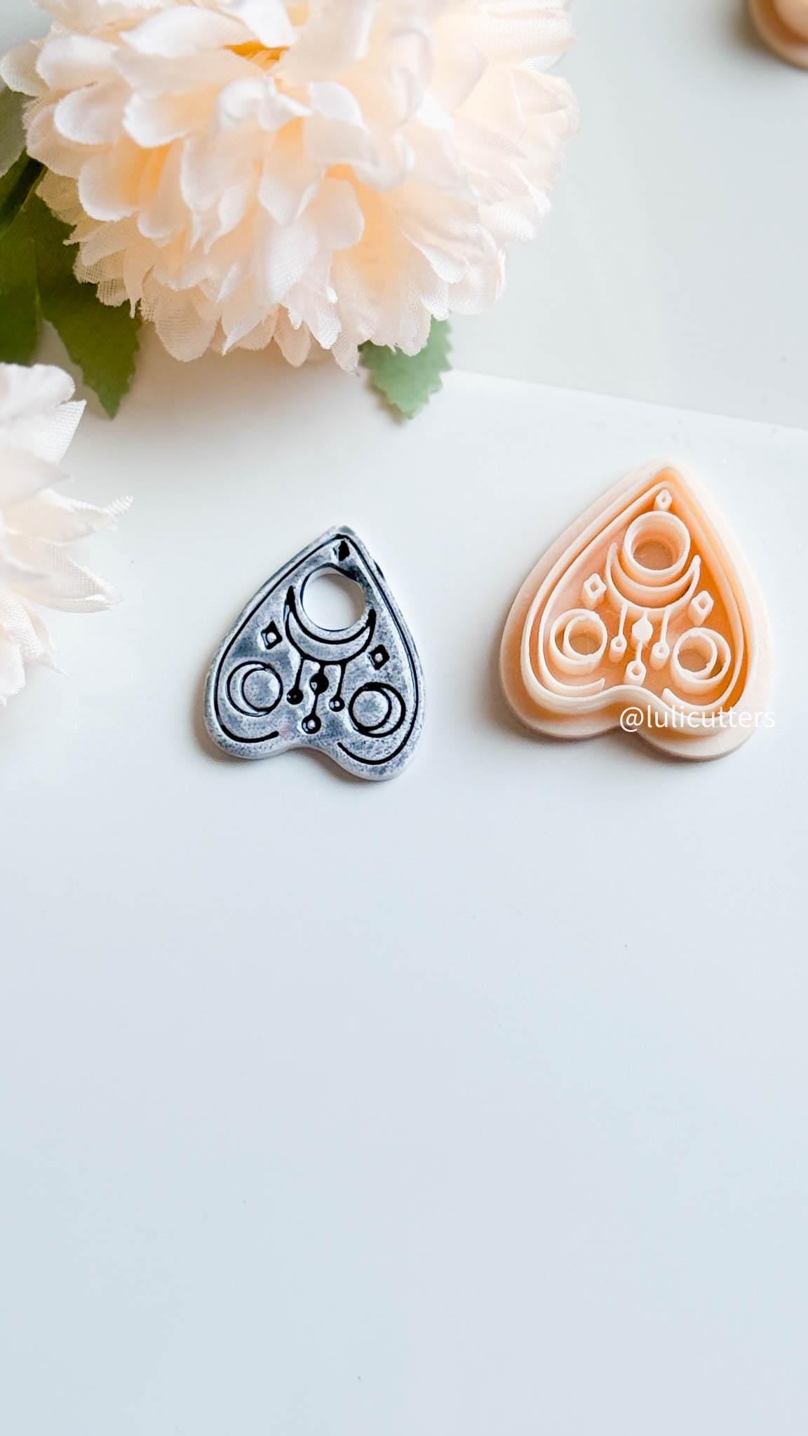 Ouija Planchette Clay Cutter: Moon Phase Spirit Board Mold