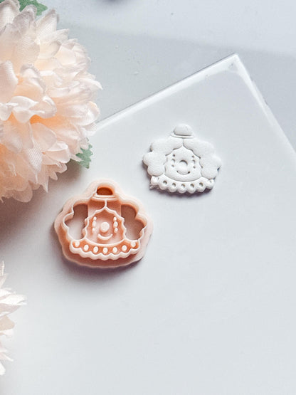 Kawaii Clown Face Clay Cutter, Circus Jewelry Mold