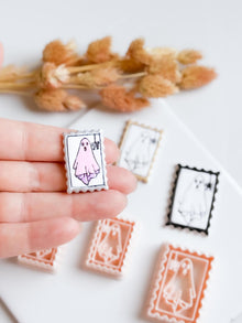 Ghost Stamp Cutter: Halloween Polymer Clay Mold - Spooky Earrings, Charms
