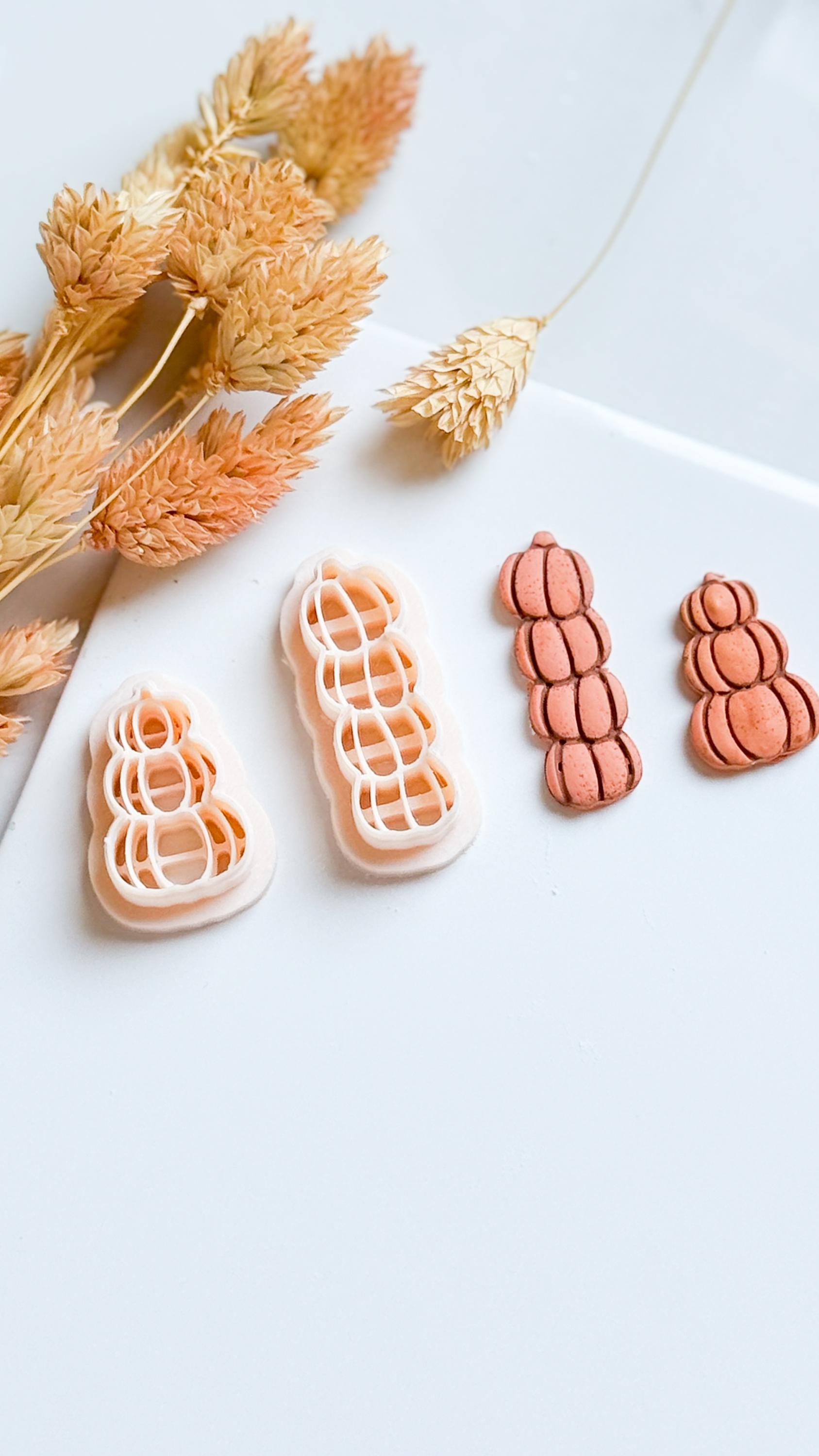 Stacked Pumpkin Clay Cutter Set: Fall Earrings, Autumn Clay Projects