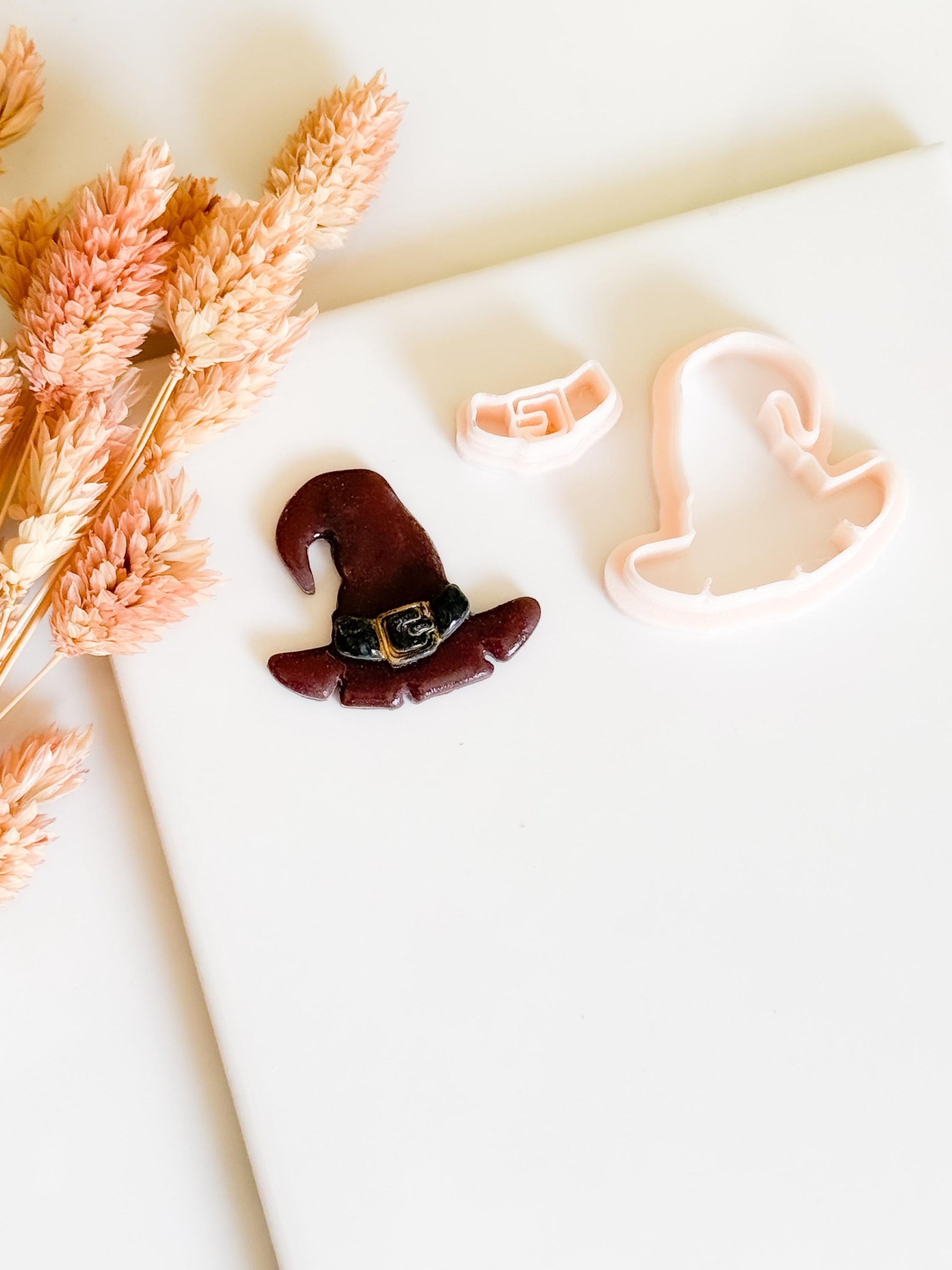 Witch Hat Clay Cutter Set: Halloween Polymer Clay Earring Tool