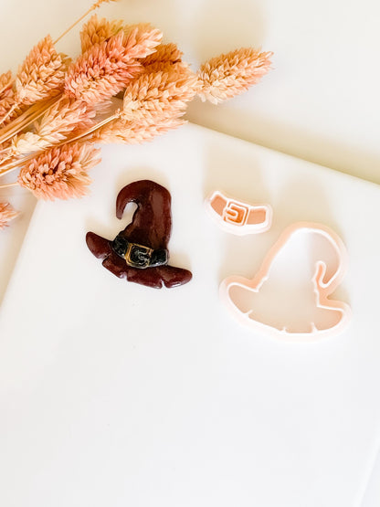 Witch Hat Clay Cutter Set: Halloween Polymer Clay Earring Tool