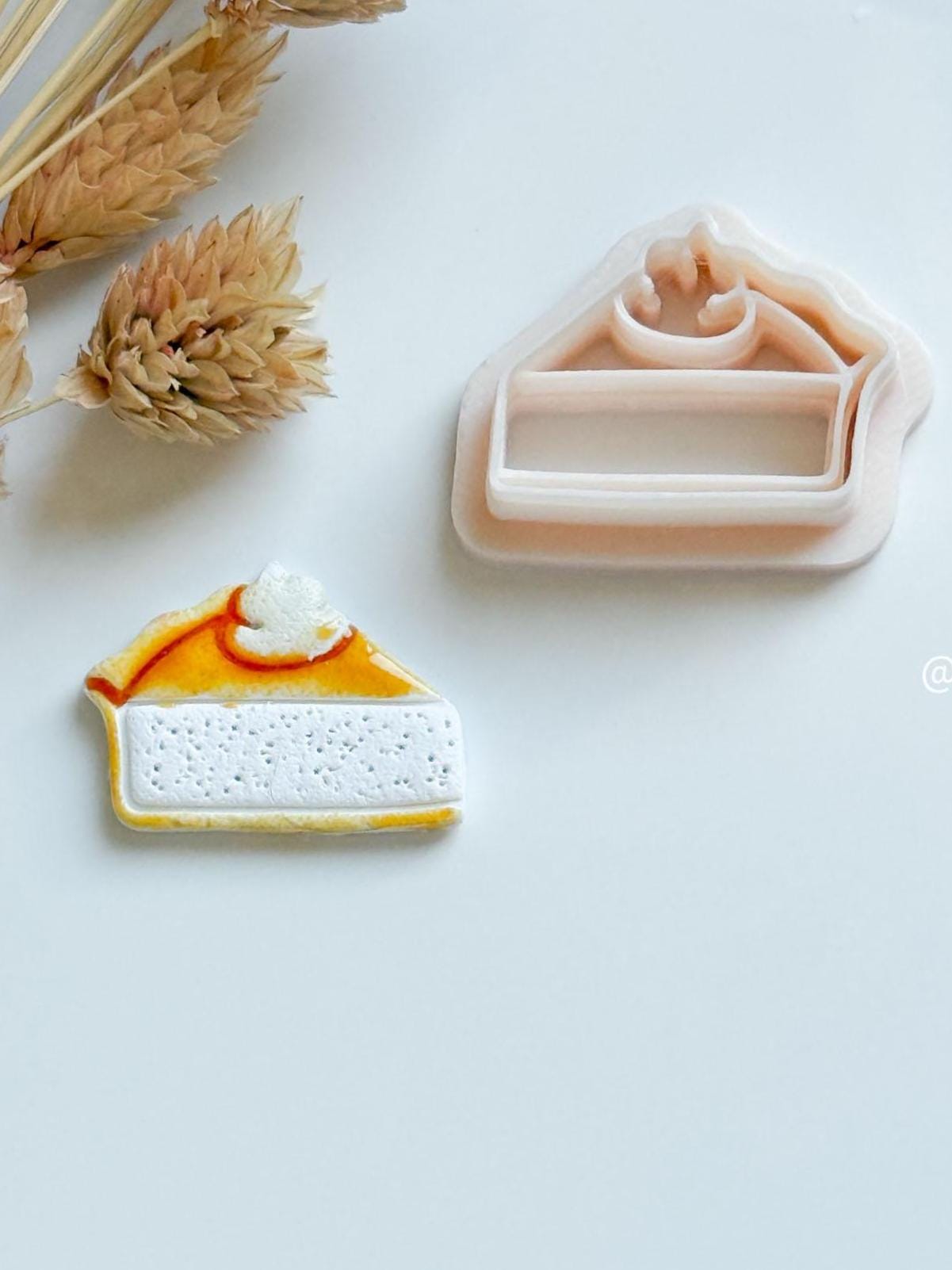 Pumpkin Pie Slice Clay Cutter: Fall Jewelry Mold, Polymer Clay Tool