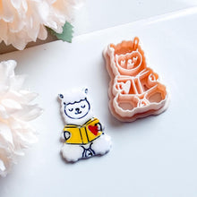 Reading Llama Polymer Clay Cutter: Bookish Earrings, Planner Charms