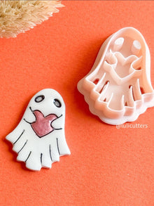 Scalloped Ghost Clay Cutter: Halloween Earring Mold, Polymer Clay Jewelry