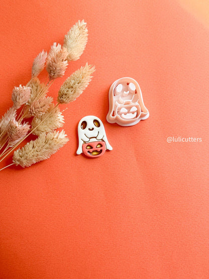 Halloween Ghost Cutter: Polymer Clay Mold for Earrings