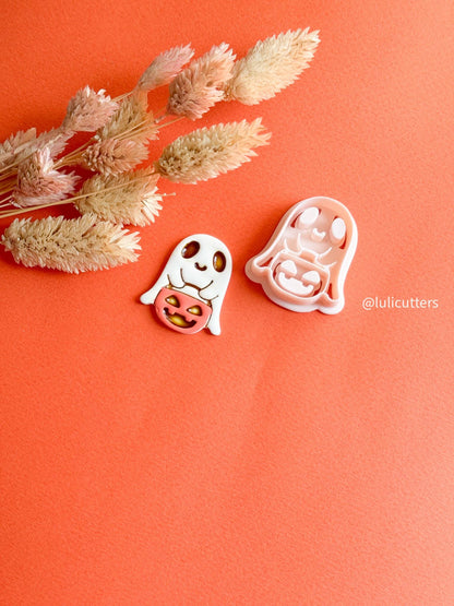 Halloween Ghost Cutter: Polymer Clay Mold for Earrings