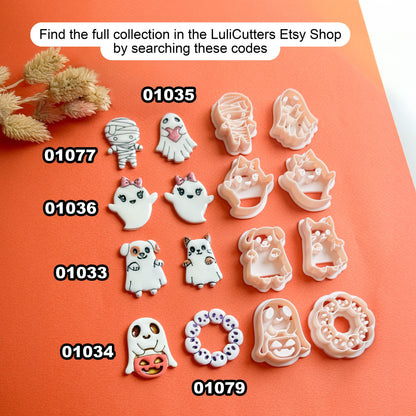 Chibi Mummy Clay Cutter, Halloween Jewelry Making