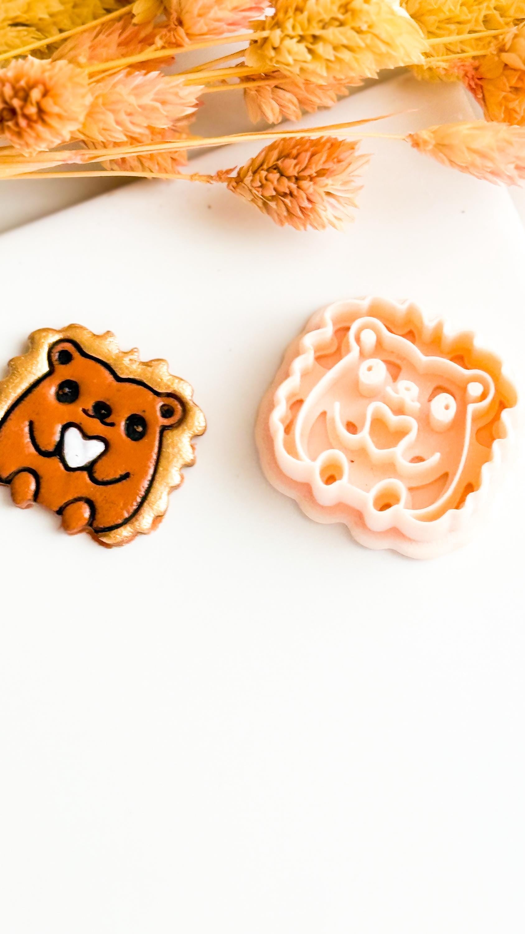 Hedgehog Clay Cutter Set: Kawaii Jewelry, Charm & Craft Designs