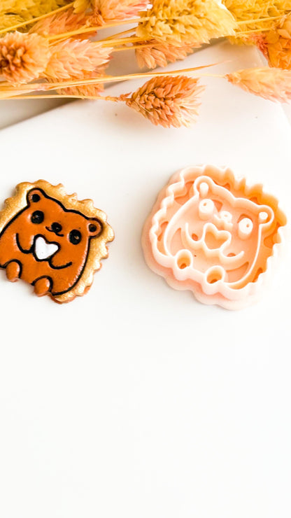 Hedgehog Clay Cutter Set: Kawaii Jewelry, Charm & Craft Designs