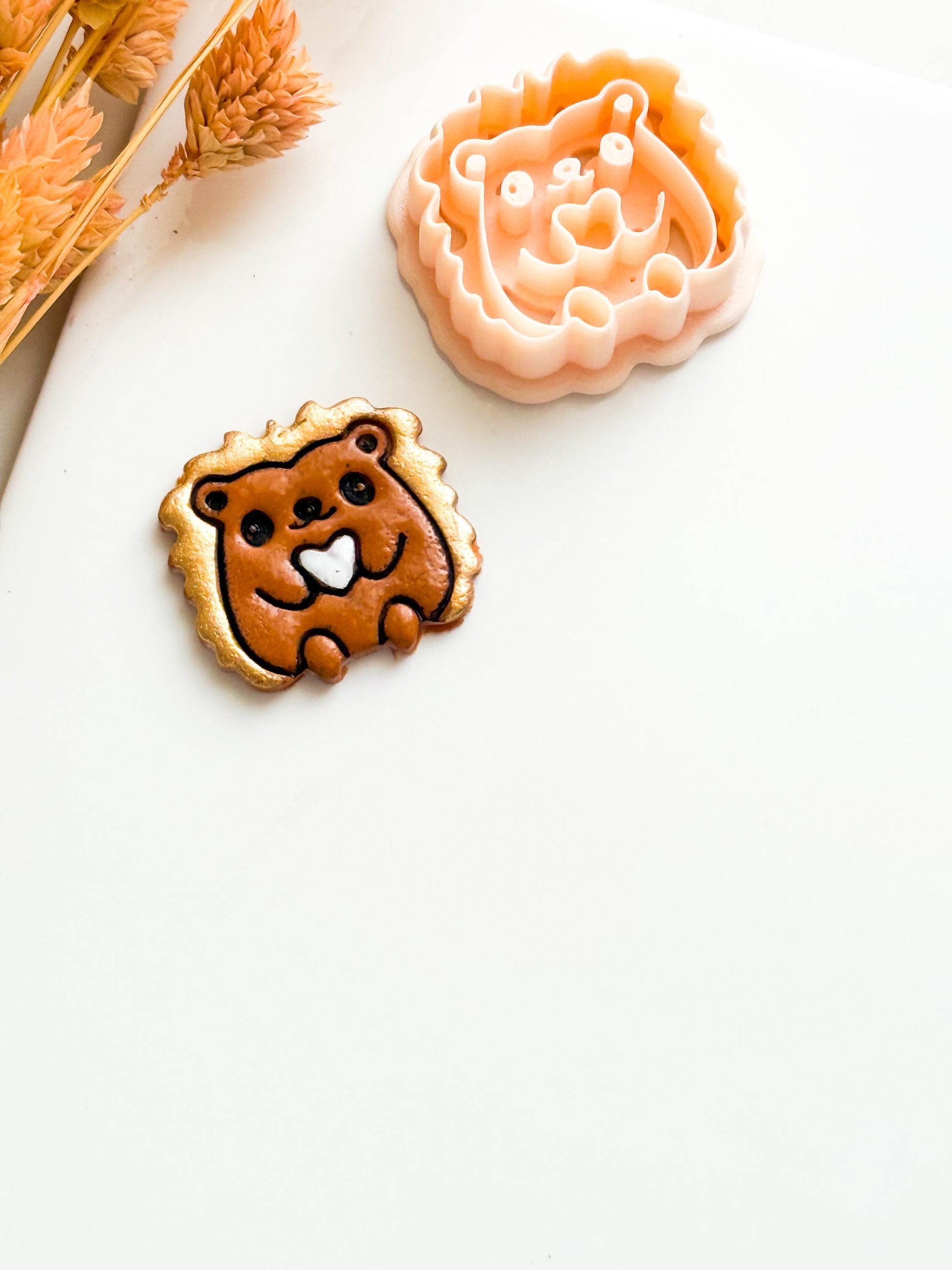 Hedgehog Clay Cutter Set: Kawaii Jewelry, Charm & Craft Designs