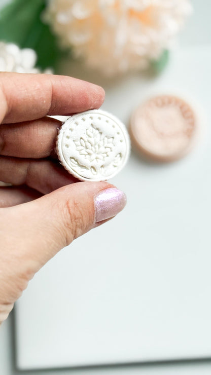 Maple Leaf Medallion Clay Cutter, Fall Earrings, Brooches Mold