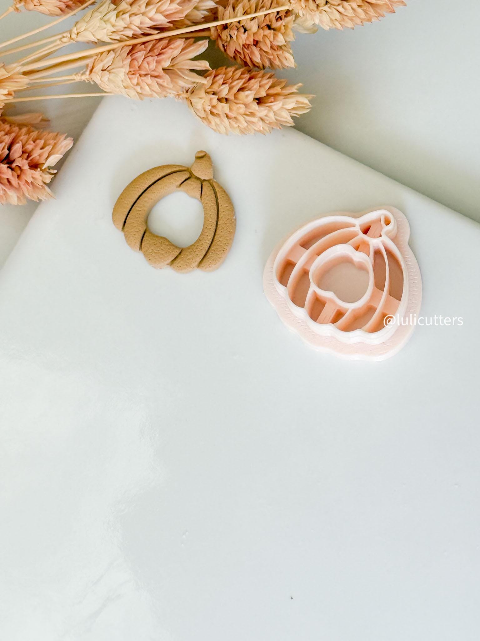 Pumpkin Frame Cutter: Fall Clay Earring Mold - Halloween Jewelry Tool