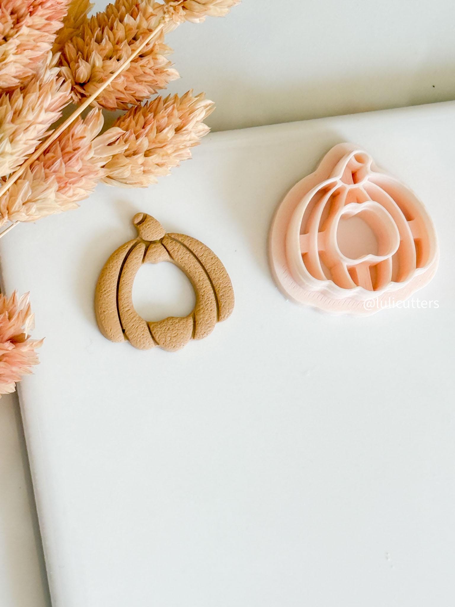 Pumpkin Frame Cutter: Fall Clay Earring Mold - Halloween Jewelry Tool